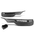 Auto Dynasty Compatible With Honda Accord 9th Gen Pair Of Chrome Housing Smoked Lens Led Fog Light Bezels Switch