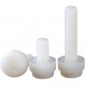 Hscrstar 10pcs M8x40mm White Tricolor Nylon Knurled Finger Screw Pc Plastic Hand