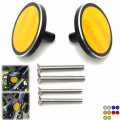 Httmt- Universal Orange Motorcycle Front Fender Reflector Frame Slider Screw Bolt Compatible With Sport Street Bike P N