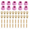 Amico Cut50-g100 100-pcs Plasma Cutter Consumables Nozzles Electrodes And Cups For Cut-50 Apc-50 60 Cts-200 Cut-45m 55m 