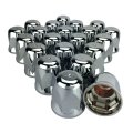 Alcoa Wheels 20 33mm Chrome Push On Hex Lug Nut Cover With Flange Interior Metal Clips 