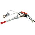 Performance Tool 50-100 Dual Gear Power Puller 2 Ton Capacity Winch With 6 Aircraft Cable 
