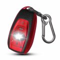 Subaru Key Fob Cover With Keychain For 4 Button Smart Keys Red Tpu Leather Case Outback Forester Crosstrek Ascent Impreza 