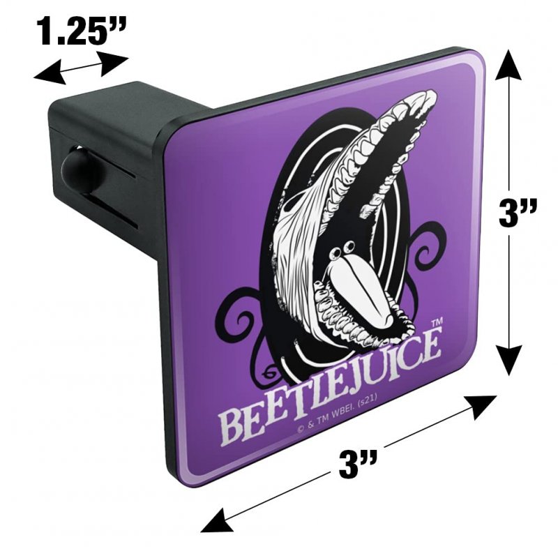 Beetlejuice Monster Barbara Tow Trailer Hitch Cover Plug Insert