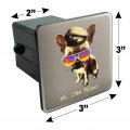 Ah Che Wawa Chihuahua Dog Vintage Retro Tow Trailer Hitch Cover Plug Insert