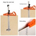 Adjustable Gypsum Board Cutter Double Blade Stainless Steel Rail Hand Push Cutting Tool Portable Drywall Artifact 20-600mm