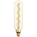 Large Vintage Style 40w Replacement Led Amber Finish Spiral Filament T20 Tubular Light Bulb 1-pack 