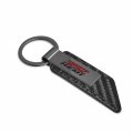 Ipick Image Compatible With Hemi 392 Gunmetal Black Gray Metal Plate Carbon Fiber Texture Leather Key Chain