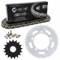 Niche Drive Sprocket Chain Combo For Bmw S1000rr Front 17 Rear 45 Tooth 520v O-ring 118 Links