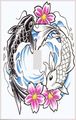 Yin Yang Koi Carp Decorative Switchplate Cover 