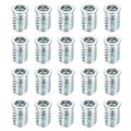 20pcs Threaded Inserts M8-1 25x20 Zinc Plated Carbon Steel Hex Socket Drive Screw-in Nut For Wood Working Tools And Accessories 