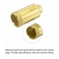 Uxcell Brazed Diamond Core Drill Bits 30mm Hole Saws With M10 Arbor Adapter For Porcelain Tile Marble Concrete Stone Brick