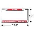 Western Kentucky University Alumni Logo Full Size Standard License Plate Metal Frame