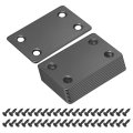 12 Set Mending Plate Metal Flat Bracket Straight Brace Fixing Joining For Wood With Screws Black 2 36 X1 5 