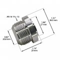 An16 Weld On Bung Stainless Steel Male Flare Weldable Fuel Tank Fitting Jic-16 An 1-5 16-12 Thread Hose Adapter Connector 2