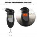 Alkoholtest-alcool Test Portable Breath Alcohol Testeralyzer With Lcd Screen Digital Analyzer Keychain Breath For 5 Mouthpieces