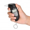 Alkoholtest-alcool Test Portable Breath Alcohol Testeralyzer With Lcd Screen Digital Analyzer Keychain Breath For 5 Mouthpieces