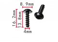 Autobahn88 Fillister Head Screw Compatible With Bmw E36 E60 E52 E90 F10 Oem 46637659479 Pack Of 10