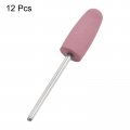 Uxcell 12pcs 180 Grits Abrasive Mounted Stone 35mm Shank 2 5 10mm Dia Conical Heads Grinding And Polishing Wheels For Deburring