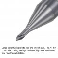 Uxcell Spotting Drill Bits 1mm Dia 4mm Shank 60 Degree Solid Carbide Altisin Coated 2 Flutes Round Drilling Cutter