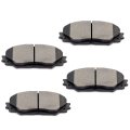 Front D1210 Ceramic 4pcs W Hardware Disc Brake Pad Set 