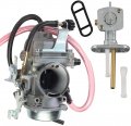 Klf300 Carburetor For 1986-2005 Kawasaki Klf Bayou 300 Atv Carb With Fuel Filter Petcock Tank Valve Switch