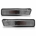 Amerilite For 1997-1998 Bmw E36 3-series Chrome Housing Clear Side Marker Lights Pair Driver And Passenger