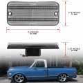 Led Side Marker Lights Replacement For 1968-1972 Chevy C K Series Trucks 1968-1995 G G10 G20 Van Amber Front Rear Red Signal