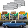 Led Side Marker Lights Replacement For 1968-1972 Chevy C K Series Trucks 1968-1995 G G10 G20 Van Amber Front Rear Red Signal