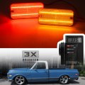 Led Side Marker Lights Replacement For 1968-1972 Chevy C K Series Trucks 1968-1995 G G10 G20 Van Amber Front Rear Red Signal