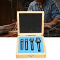 4pcs Mt1 Wood Lathe Live Center Drive Spur Cup Woodworking Turning Tools With Wooden Box Mt1