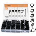 Woodzdon 132 Pcs Car Wire Loom Routing Clip Wiring Harness Assortment Kit For Gm Honda 6 Sizes Fits 1 4 To 3 Inch Automotive 