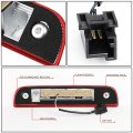 Red Lens Led Third Brake Light For 07-12 Dodge Nitro 3bl-dnit07-led-rd Waterproof High Mount Stop Assembly Rear Tail Bar