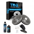 Front Brake Pad And Rotor Kit With Chemical Semi Metallic For 2005 2014 Ford Mustang Bka15736 