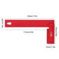 Aluminum Alloy Right Angle Ruler 200mm 90 Degrees Woodworking Line Scriber Tool With Inch Metric Scales For Carpentry