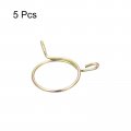 Uxcell Fuel Line Hose Clips 5pcs 42mm Id Fit 43 5-44mm Od 65mn Steel Water Pipe Air Tubing Spring Clamps For Motorcycle Scooter