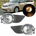 Waltyotur A Pair Driver Passenger Side Clear Len Fog Lights Bumper Driving Lamps W Switch Bulb Assembly Replacement For