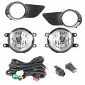 Waltyotur A Pair Driver Passenger Side Clear Len Fog Lights Bumper Driving Lamps W Switch Bulb Assembly Replacement For