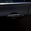 Slickmod Chrome Delete Blackout Vinyl Overlay For 2014-2019 Cadillac Cts Sedan Door Handle Trim Gloss Black 