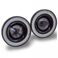 White Led Halo Fog Lamps Driving Lights For 2014-2015 Chevy Camaro Chevrolet 