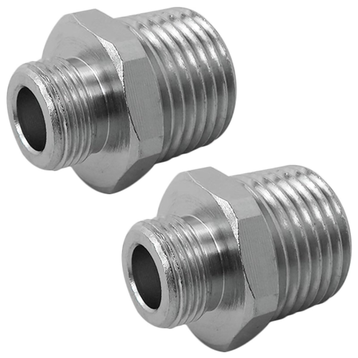 Premium New Pack Of 2 1 To 3 8 Reducer Adapter Brass Hex Threaded Pipr Fitting Supply Water Line For Kitchen Plumbing