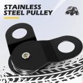 10 Ton 22000 Lbs Snatch Block And Tackle Pulley System For Offroad Recovery Works With Steel Cable 5 16 In To 1 2 Synthetic