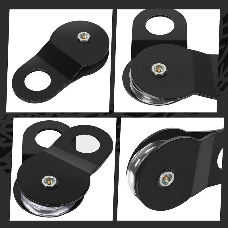 10 Ton 22000 Lbs Snatch Block And Tackle Pulley System For Offroad Recovery Works With Steel Cable 5 16 In To 1 2 Synthetic