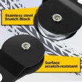 10 Ton 22000 Lbs Snatch Block And Tackle Pulley System For Offroad Recovery Works With Steel Cable 5 16 In To 1 2 Synthetic
