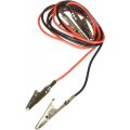 Alligator Clip Leads Silver Steel Clamp 0 25 In Maximum Opening Size 22 Gauge Wire Capacity 1 5mm Amperage 