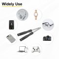 4pcs Mini Slotted Screwdriver 3 0mm 80mm Length Micro Precision Flat Head Screw Driver With Non-slip Black Handle For Watch