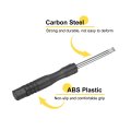 4pcs Mini Slotted Screwdriver 3 0mm 80mm Length Micro Precision Flat Head Screw Driver With Non-slip Black Handle For Watch