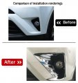 Keleimai Car Accessories Fit For Toyota Rav4 Hybrid Xle Limited Se Le 2016 2017 2018 Front Fog Lights Lamps Cover Trim Glossy