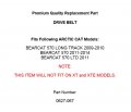 For Arctic Cat Bearcat 570 Long Track 2009-2010 2011-14 Drive Belt Mod-ztf1-13003