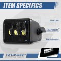 Auto Dynasty Full Led Projector Front Bumper Driving Fog Light Lamps Compatible With Ford F-150 2015-2020 Driver And Passenger